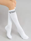 JS Giulia Гольфы 174631 WG1 TEXT STRONG 002 bianco