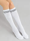 JS Giulia Гольфы 174631 WG1 TEXT STRONG 002 bianco