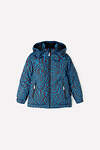 CROCKID Куртка 176565 ВК 36059/н/1 ГР черный, синие волны