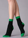 JS Omsa Носки 242895 FREE STYLE 609 nero/verde