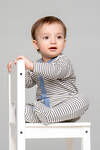 CROCKID Комбинезон 257068 К 6025 серо-голубая полоска