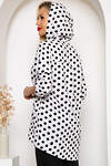 LT Collection Рубашка 259240 Б4066 белый, черный, принт - горох