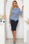 LT Collection Блуза 259307 Б4152 голубой
