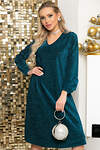 LT Collection Платье 266332 П4768 мерцающий тёмно-бирюзовый