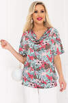 Bellovera Блузка 268052 33Б3995 бирюзовый, коричневый, розовый