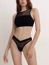 Conte elegant Бюстье 271995 MESH&DOTS COTTON LBE 1874 black