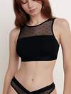 Conte elegant Бюстье 271995 MESH&DOTS COTTON LBE 1874 black