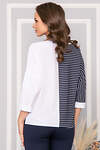 LT Collection Блуза 276362 Б5019 Синий/белый