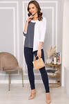 LT Collection Блуза 276362 Б5019 Синий/белый