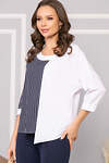 LT Collection Блуза 276362 Б5019 Синий/белый