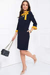 Bellovera Платье 277382 55П4861 синий, жёлтый