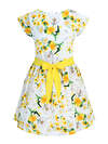 Апрель Платье 277446 1ДПК2111001н одуванчики на белом+желтый