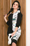 LT Collection Платье 279507 П5151 белый, чёрный