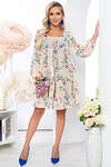LT Collection Платье 279863 П5215 бежевый, синий