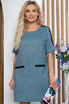 LT Collection Платье 280710 П5235 голубой, чёрный