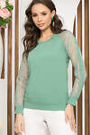 LT Collection Блуза 281318 Б5334 светло-зелёный
