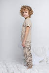 CROCKID Пижама 281506 К 1529 темно-бежевый, тигры