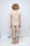 CROCKID Пижама 281506 К 1529 темно-бежевый, тигры