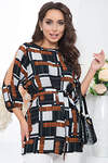 LT Collection Туника 281546 Б5245 мультиколор (чёрный, терракотовый, серый)