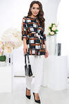 LT Collection Туника 281546 Б5245 мультиколор (чёрный, терракотовый, серый)