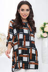 LT Collection Туника 281546 Б5245 мультиколор (чёрный, терракотовый, серый)