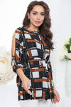 LT Collection Туника 281546 Б5245 мультиколор (чёрный, терракотовый, серый)