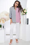 LT Collection Блуза 281559 Б5315 розовый/серый