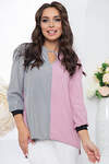 LT Collection Блуза 281559 Б5315 розовый/серый