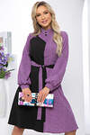 LT Collection Платье 282092 П5403 чёрный, сиреневый