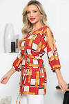 LT Collection Туника 282328 Б5244 мультиколор (терракотовый, рыжий, бежевый)