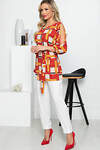 LT Collection Туника 282328 Б5244 мультиколор (терракотовый, рыжий, бежевый)