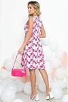 LT Collection Платье 284188 П5441 белый, фуксия