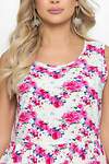 LT Collection Платье 284188 П5441 белый, фуксия