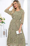LT Collection Платье 284573 П5454 оливковый