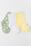 CROCKID Носки 284950 К 9619-3/6 ФВ св.желтый, белый, голубой