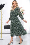 LT Collection Платье 288834 П5479 чёрный, зеленый