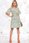 LT Collection Платье 288839 П5486 мультиколор (пудровый, зелёный, оранжевый)