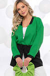 LT Collection Жакет 288845 Б5501 чёрный, зелёный