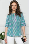 Bellovera Блузка 289034 71Б5039 бирюзовый, светло-розовый