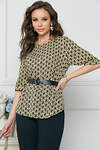Bellovera Блузка 289758 71Б5051 чёрный, песочный