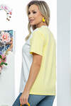LT Collection Футболка 291264 Б5597 белый, нежно-жёлтый