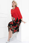 Bellovera Платье 292381 71П5097 красный, чёрный