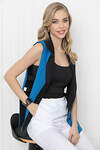 LT Collection Жилет 294261 Б5710 черный, лазурный