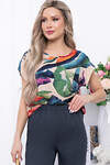 LT Collection Костюм 297288 К5813 синий, блуза - бежевый