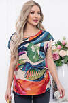 LT Collection Костюм 297288 К5813 синий, блуза - бежевый