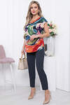 LT Collection Костюм 297288 К5813 синий, блуза - бежевый