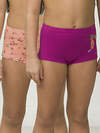 PELICAN Трусы 298289 GUHB3292(2) Пурпурный/персиковый