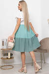 LT Collection Платье 302100 П6053 мятный, белый