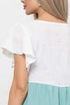 LT Collection Платье 302100 П6053 мятный, белый
