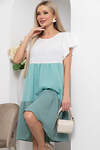 LT Collection Платье 302100 П6053 мятный, белый